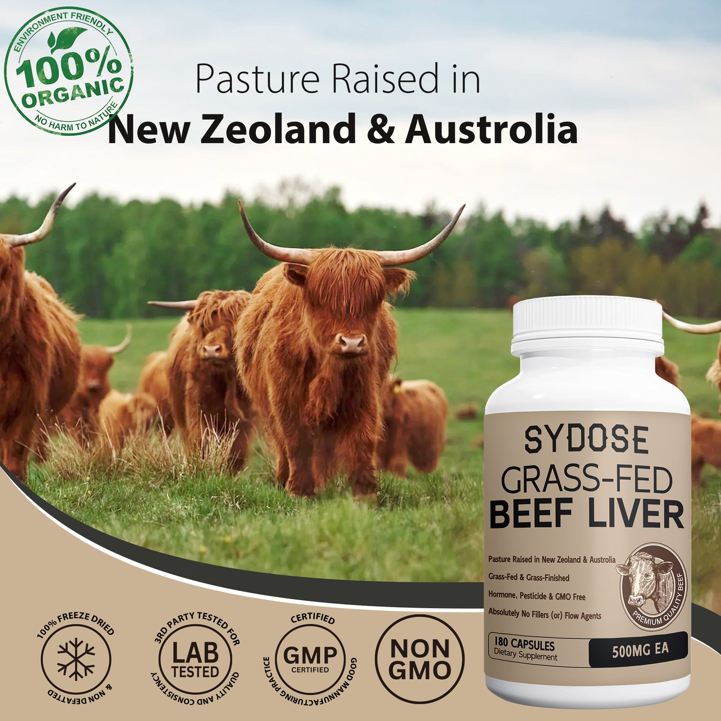 Sydose Grass Fed Beef Liver