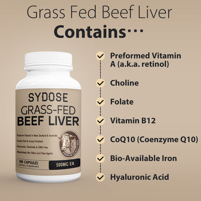 Sydose Grass Fed Beef Liver