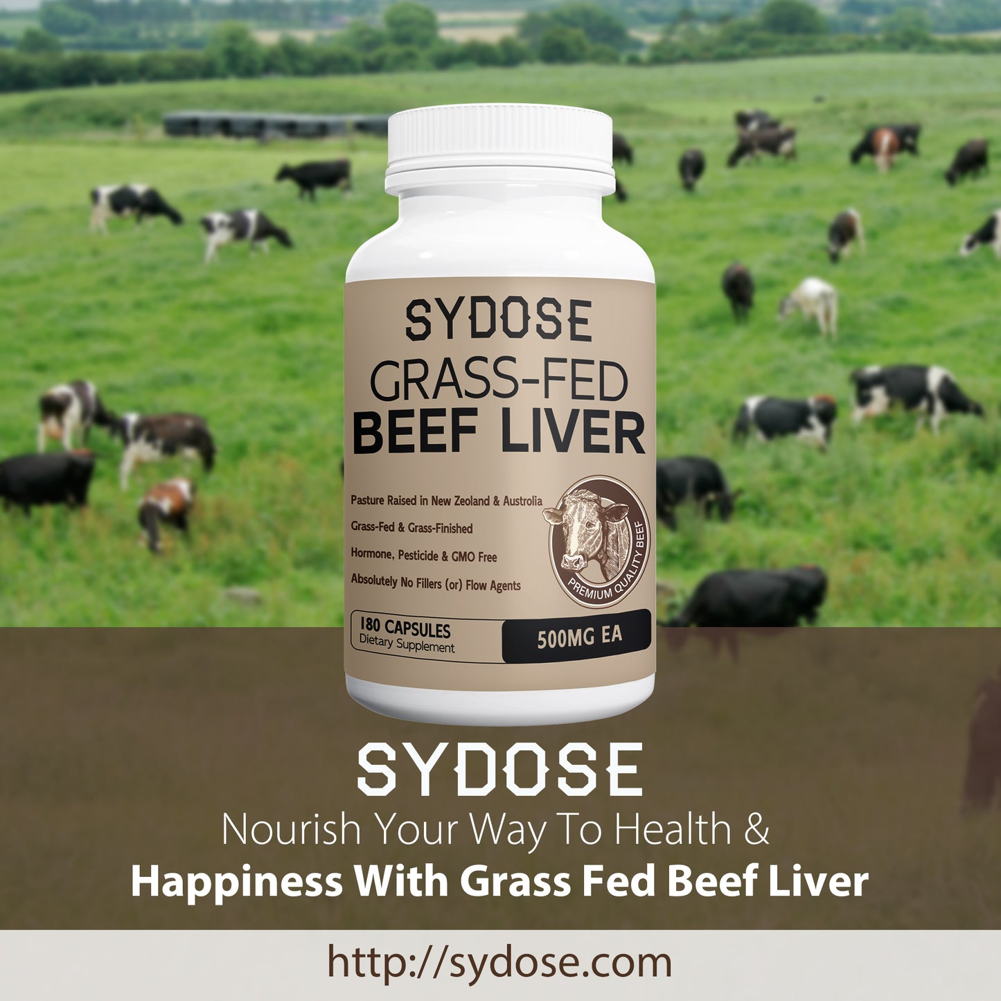 Sydose Grass Fed Beef Liver